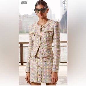 Generation Love Pastel Tweed Blazer-M